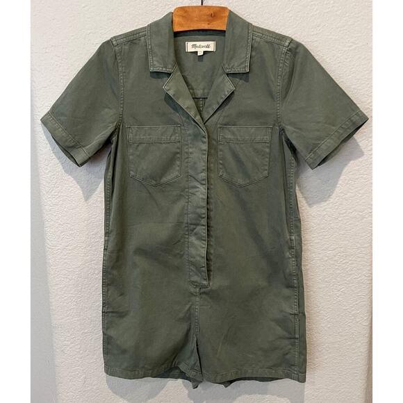 Madewell Garment-Dyed Relaxed Coverall Romper Size XXS - Picture 8 of 10